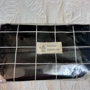 Black and White Make up/accessory bag